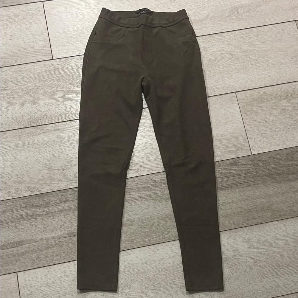 Anthropologie Brown/Dark Olive Slim Pants